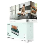 مخزن آب ۱۰۰ mL و تایمر چرخشی در تخم‌مرغ‌پز تریو