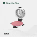 کنترل دقیق دما (۱۰۰ تا ۲۴۰ °C) با المنت چدنی در نان‌پز گرین