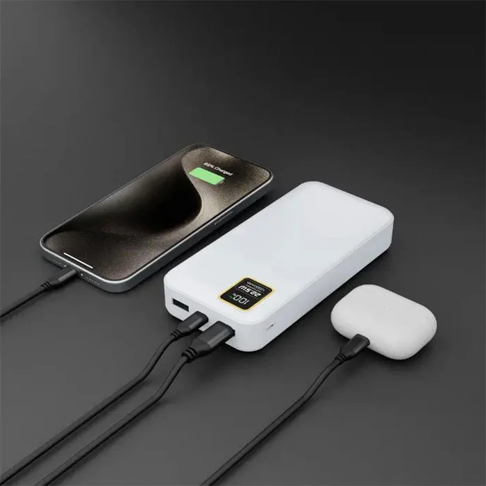 پاور بانک فست شارژ پرودو مدل Blue 20000mAh3 پاوربانک پرودو Blue با نمایشگر LED آبی