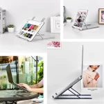 پایه آلومینیومی ضدلغزش گرین مناسب لپ‌تاپ تا ۱۷ اینچ