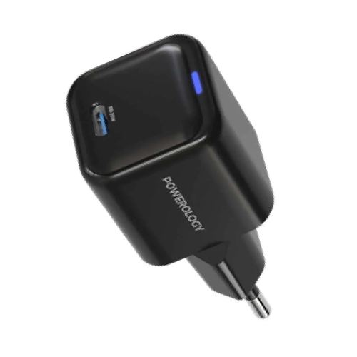 شارژر GAN 20W تک پورت تایپ سی پاورولوجی Powerology PWCUQC0152 GAN 20W تک پورت تایپ سی پاورولوجی Powerology PWCUQC0152