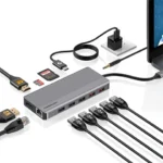 هاب 12 کاره HDMI + DisplayPort پاورولوجی Powerology P121HBCGY